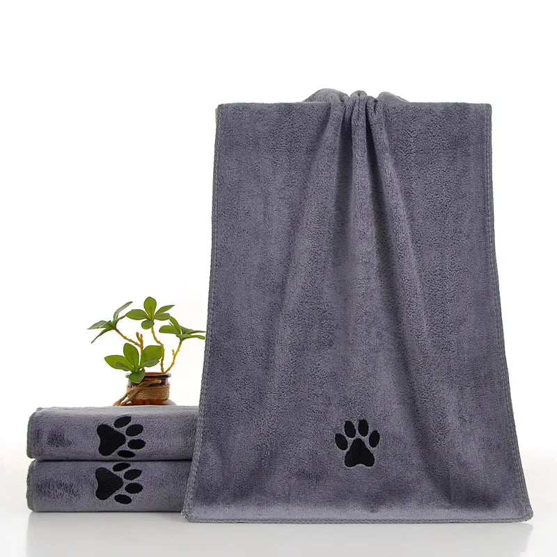 Quick-Dry Pet Bath Towel — Soft & Ultra Absorbent Microfiber