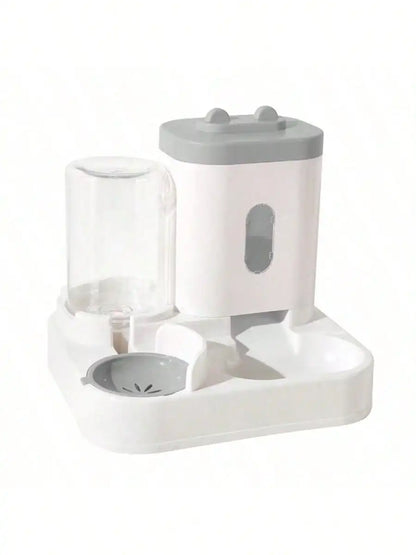 Automatic Gravity-Fed Cat Feeder & Water Dispenser — Large Capacity, Spill-Proof