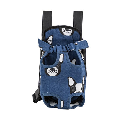 Pet Backpack Carrier — Adjustable Double Shoulder Bag for Cats & Dogs