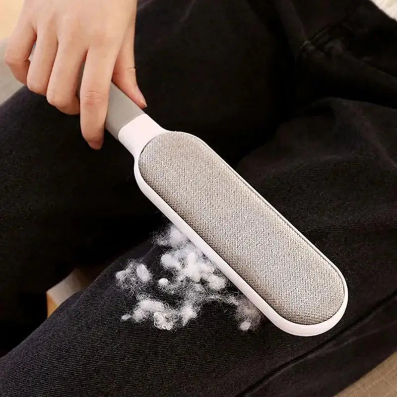 Double-Sided Pet Hair Remover — Electrostatic Lint Brush for Cats & Furniture