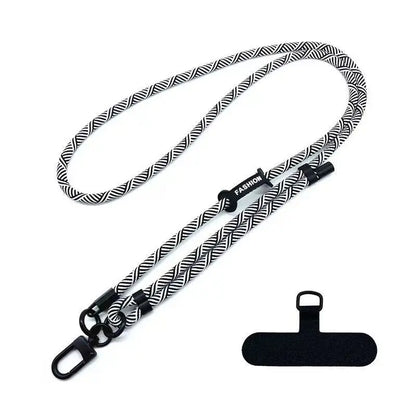 Colorful Braided Phone & Bag Strap — Adjustable Crossbody Neck Strap for Pendant & Charms