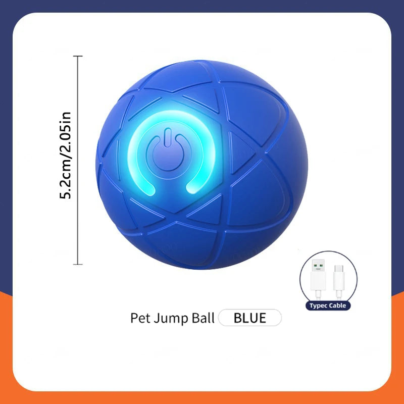 Interactive Automatic Pet Ball — USB Rechargeable Moving Toy for Cats & Dogs
