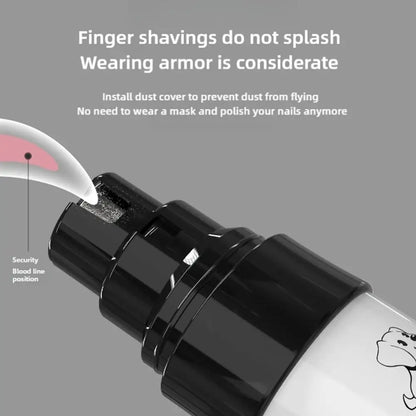 USB Rechargeable Pet Nail Grinder — Quiet & Portable Grooming Tool