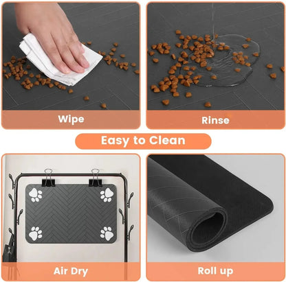 Waterproof & Non-Slip Feeding Mat for Dogs & Cats