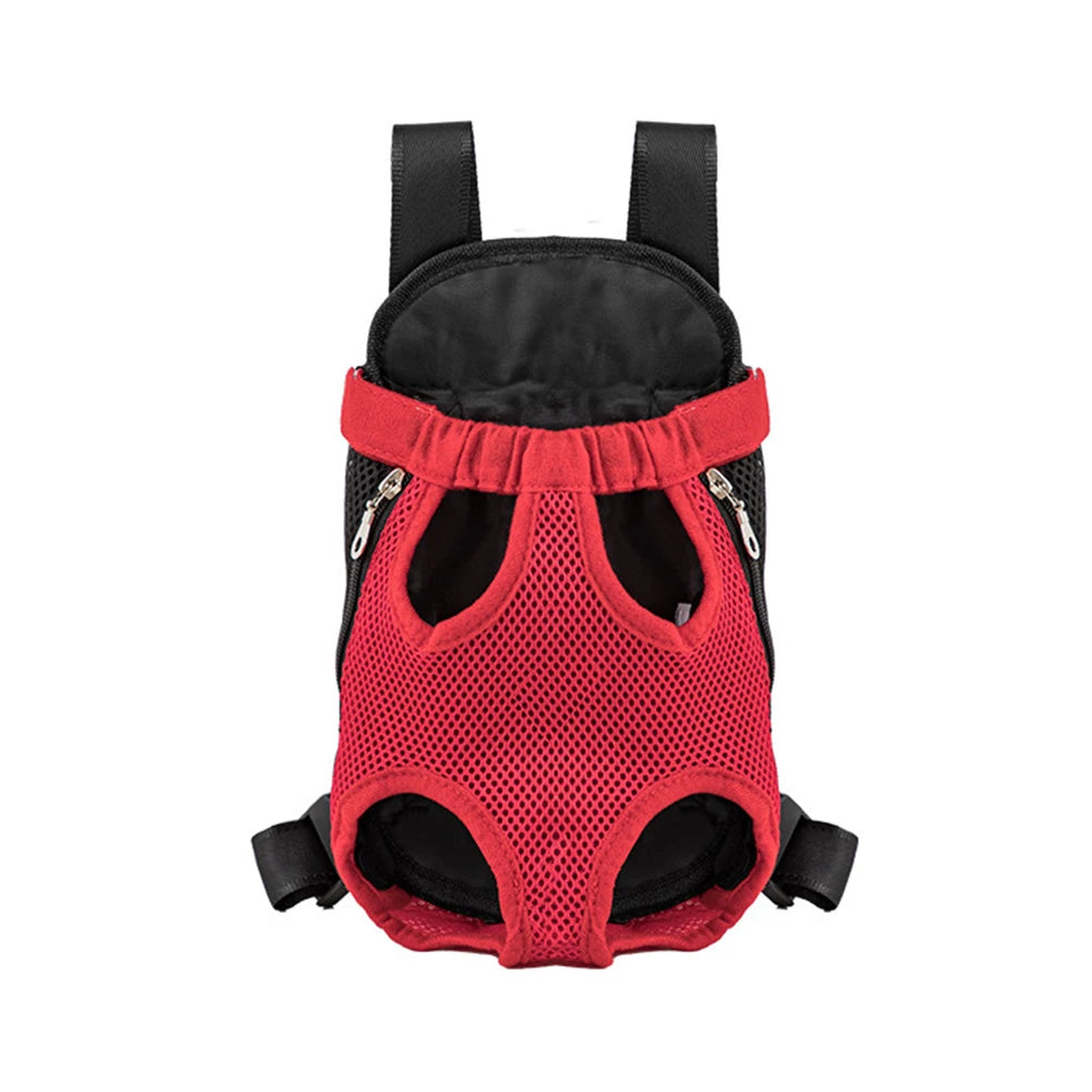 Pet Backpack Carrier — Adjustable Double Shoulder Bag for Cats & Dogs