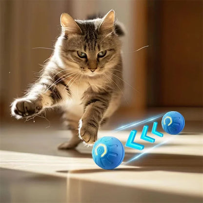 Interactive Automatic Pet Ball — USB Rechargeable Moving Toy for Cats & Dogs