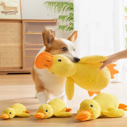 Duck Family Plush Squeaky Toy for Dogs & Cats