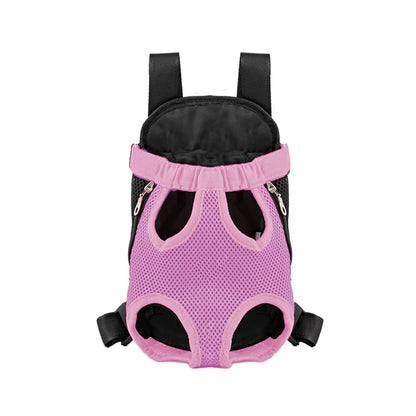 Pet Backpack Carrier — Adjustable Double Shoulder Bag for Cats & Dogs