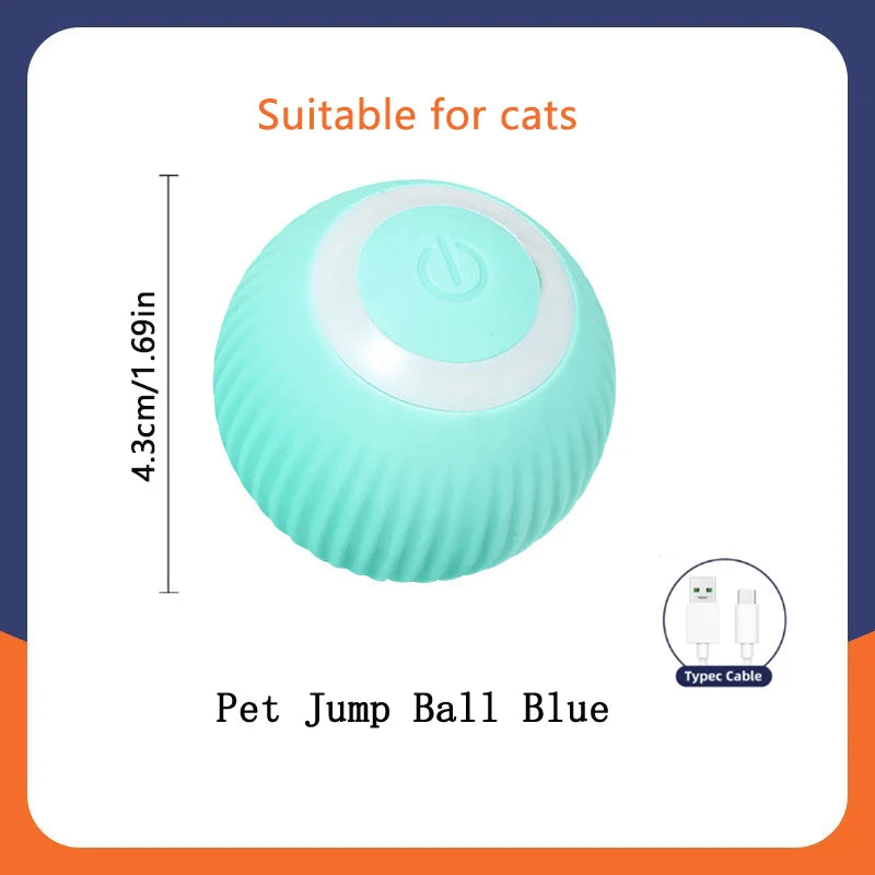Interactive Automatic Pet Ball — USB Rechargeable Moving Toy for Cats & Dogs