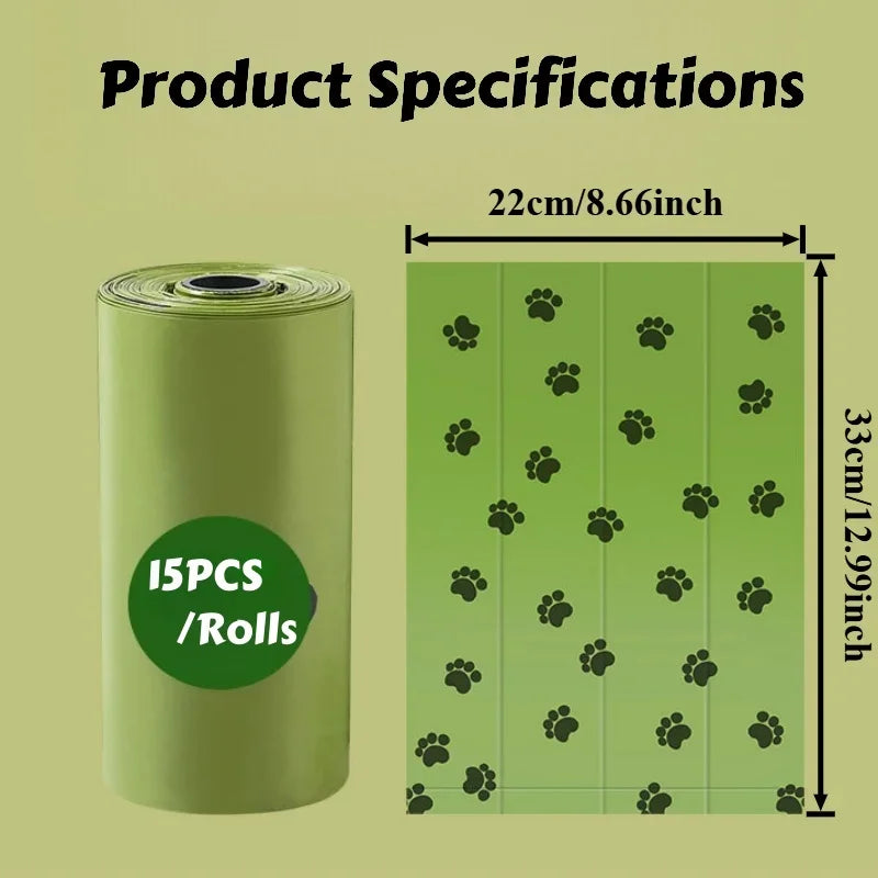 Biodegradable Dog Poop Bags — Thickened Waste Bags for Eco-Friendly Cleanup