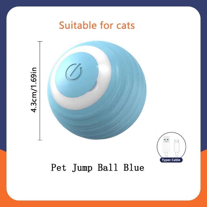 Interactive Automatic Pet Ball — USB Rechargeable Moving Toy for Cats & Dogs