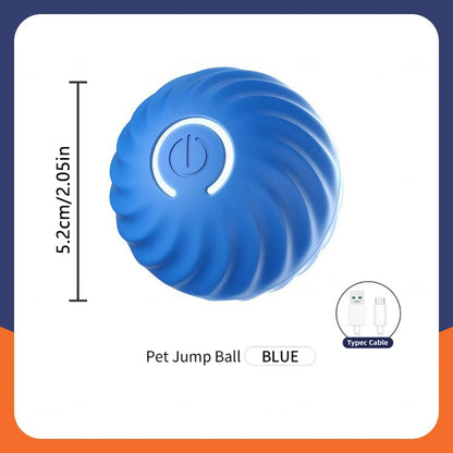 Interactive Automatic Pet Ball — USB Rechargeable Moving Toy for Cats & Dogs
