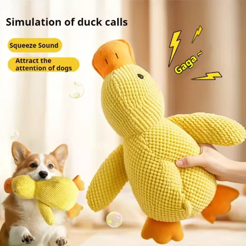 Duck Family Plush Squeaky Toy for Dogs & Cats
