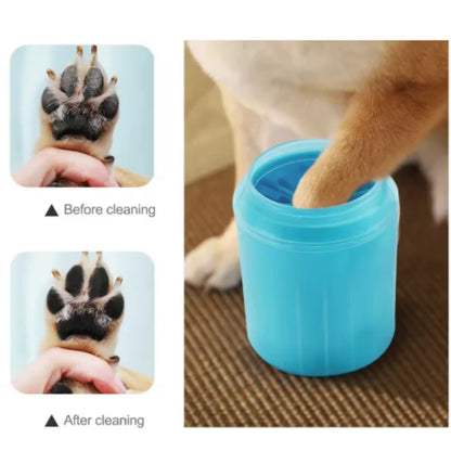 Portable Dog Paw Cleaner Cup with Soft Silicone Brush — Quick Foot Wash