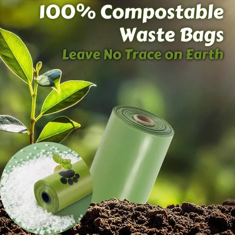 Biodegradable Dog Poop Bags — Thickened Waste Bags for Eco-Friendly Cleanup