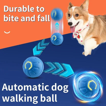Interactive Automatic Pet Ball — USB Rechargeable Moving Toy for Cats & Dogs