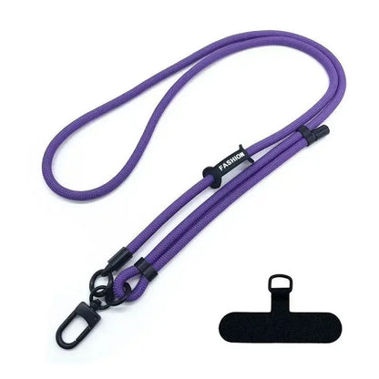 Colorful Braided Phone & Bag Strap — Adjustable Crossbody Neck Strap for Pendant & Charms