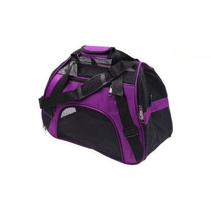 Portable Soft-Sided Pet Carrier Bag — Breathable Mesh for Cats & Dogs