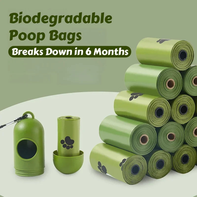 Biodegradable Dog Poop Bags — Thickened Waste Bags for Eco-Friendly Cleanup
