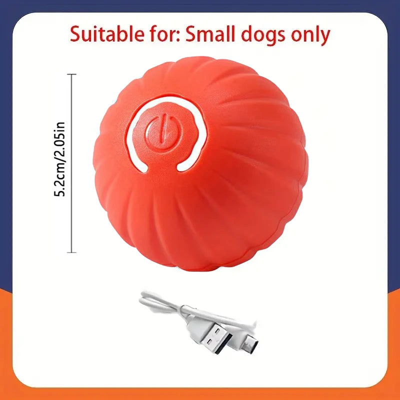 Interactive Automatic Pet Ball — USB Rechargeable Moving Toy for Cats & Dogs