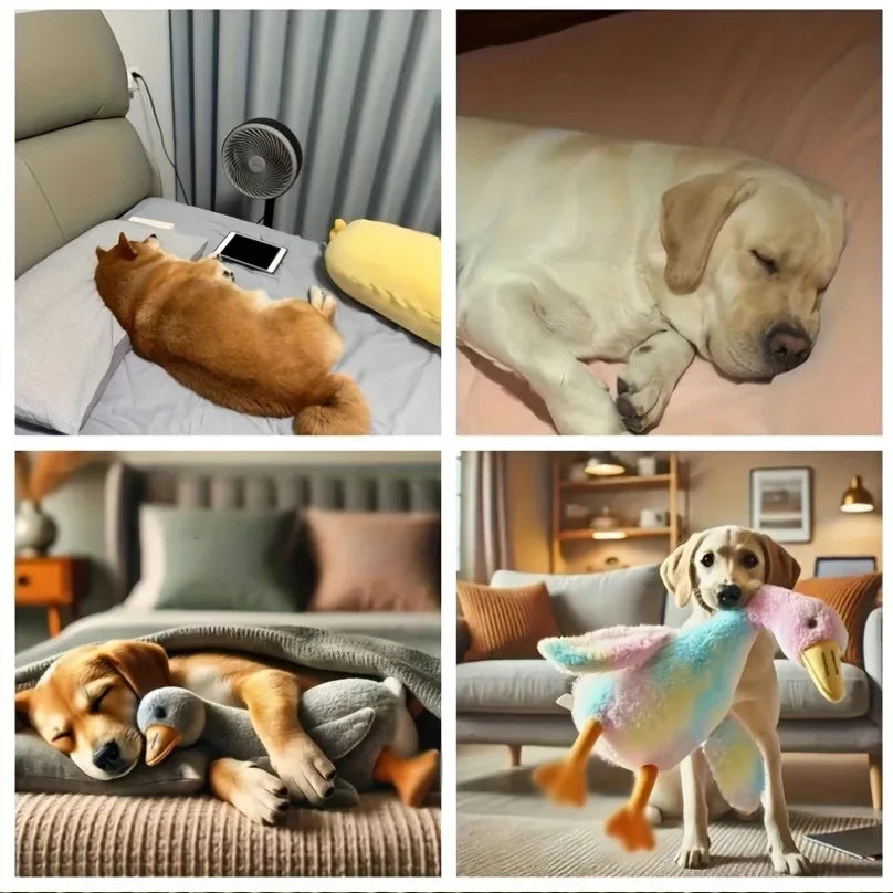 Giant Duck Plush Toy for Dogs & Cats — 50cm Anxiety Relief Companion