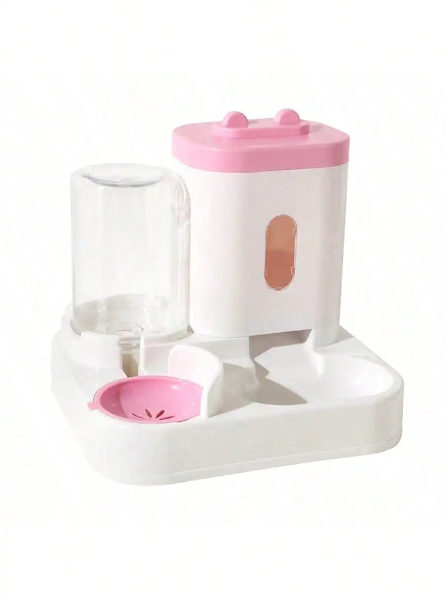 Automatic Gravity-Fed Cat Feeder & Water Dispenser — Large Capacity, Spill-Proof