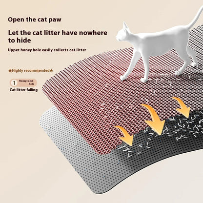 Cat Litter Mat 2-Layer — Waterproof Sand Trap with Non-Slip Base