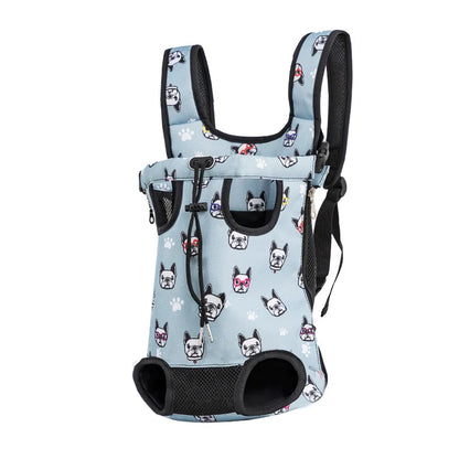 Pet Backpack Carrier — Adjustable Double Shoulder Bag for Cats & Dogs